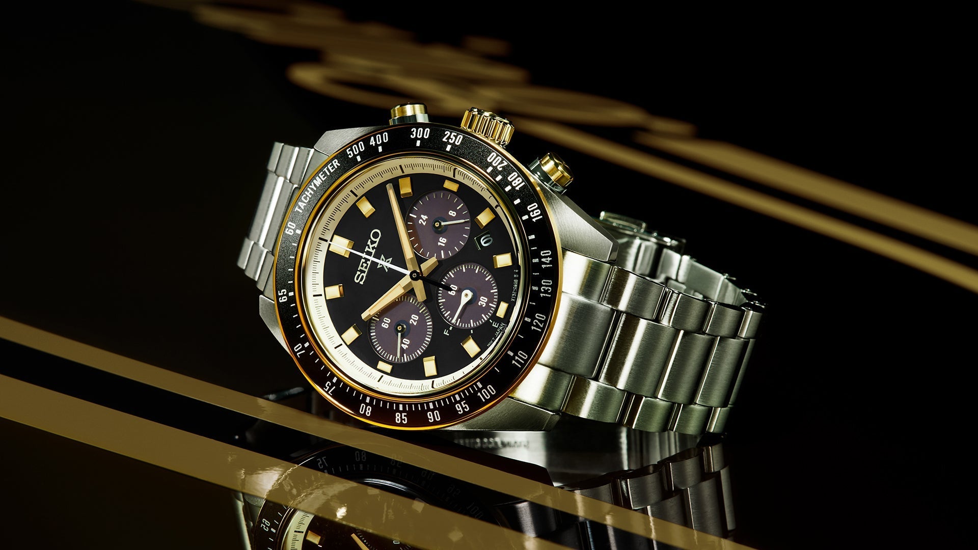 SSC941P1 Reloj Seiko Prospex Speedtimer de hombre pulsera de metal 41 mm - Acero Inoxidable Plateado