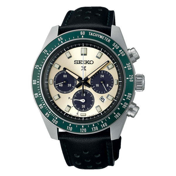 SSC943P1 Reloj Seiko Prospex Speedtimer de hombre pulsera de cuero 41 mm - Cuero Negro