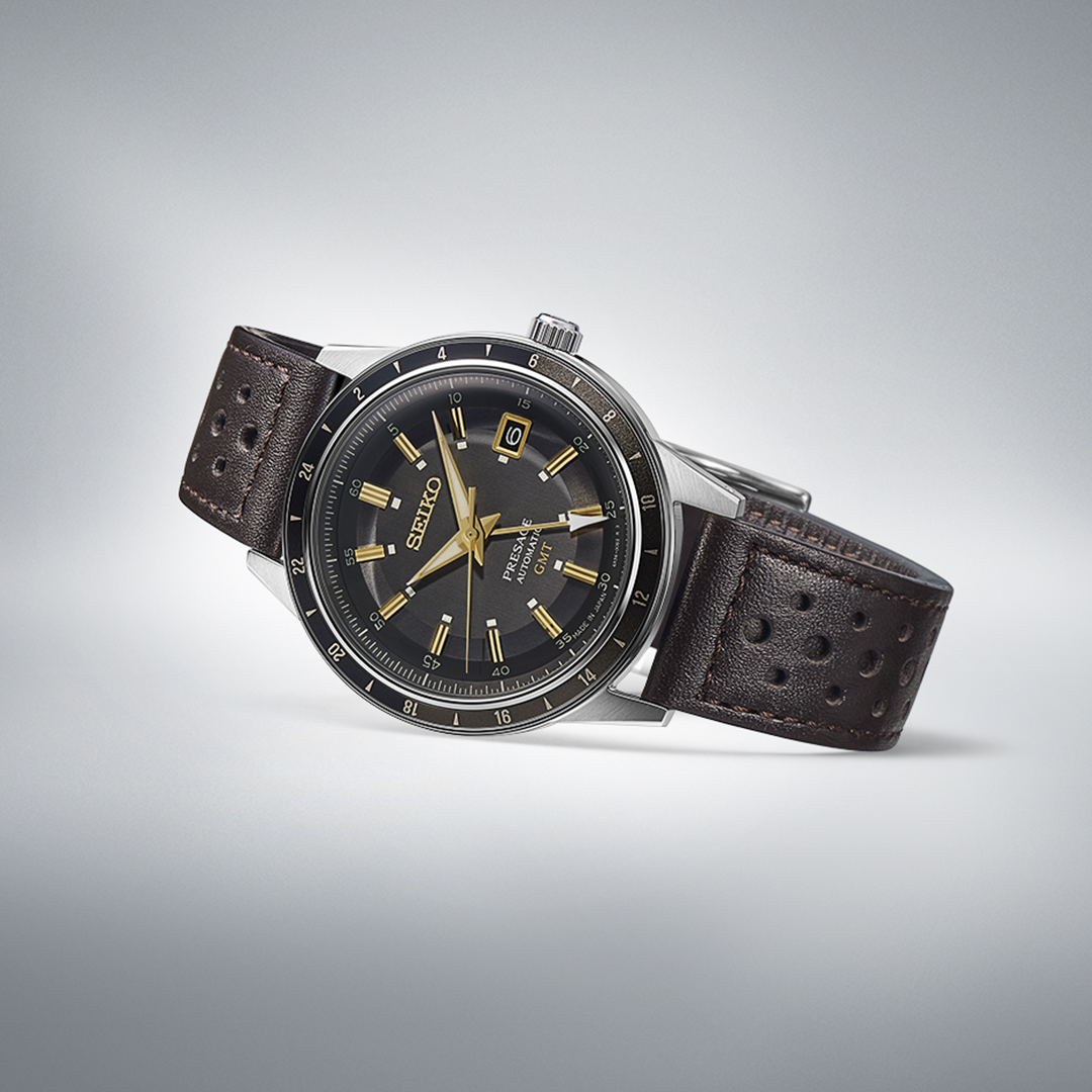 SSK013J1 Reloj Seiko Presage Style60's de caballero pulsera de cuero