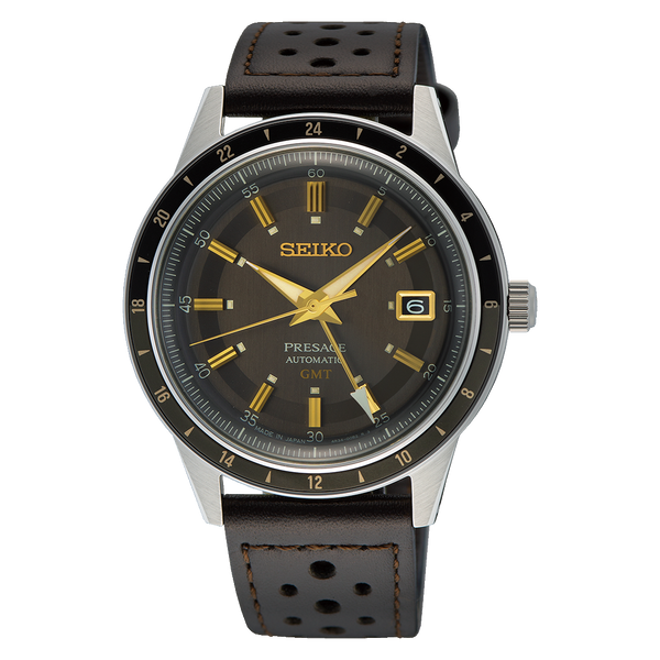 SSK013J1 Reloj Seiko Presage Style60's de caballero pulsera de cuero