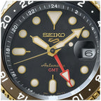SSK036K1-5 Reloj Seiko 5 Sports 5 Hombre Piel Marrón Esfera Negra