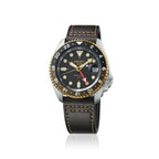 SSK036K1-5 Reloj Seiko 5 Sports 5 Hombre Piel Marrón Esfera Negra