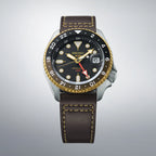 SSK036K1-5 Reloj Seiko 5 Sports 5 Hombre Piel Marrón Esfera Negra