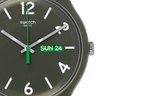 SUOG706 Swatch Backup Green unisex pulsera de caucho