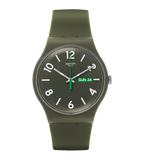 SUOG706 Swatch Backup Green unisex pulsera de caucho