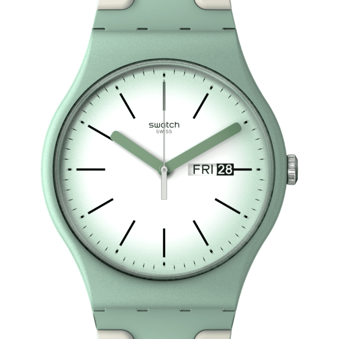 SUOG712 Reloj Swatch Meet me at the Myrtl unisex correa de resina - Resina Verde