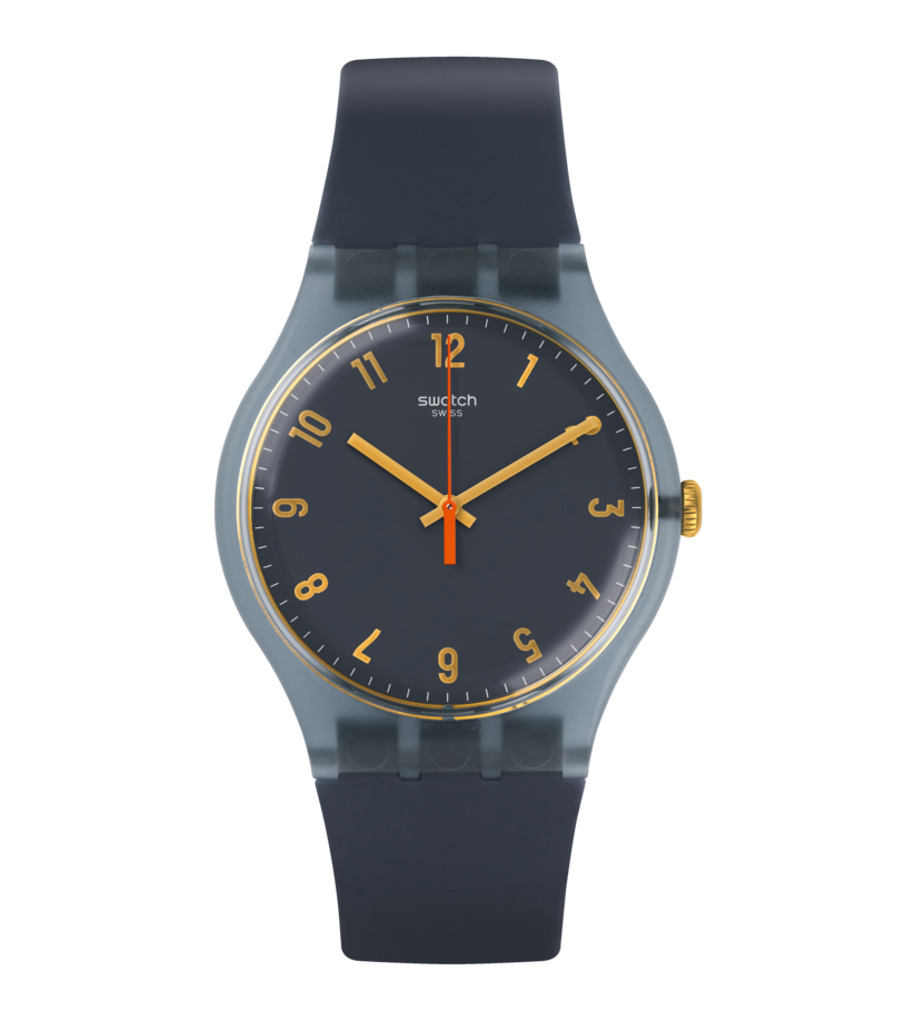 SUOM105 Reloj Swatch Nuit Bleue Hombre Correa Silicona