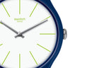 SUON127 Reloj Swatch Bluesounds Unisex Correa Caucho Azul
