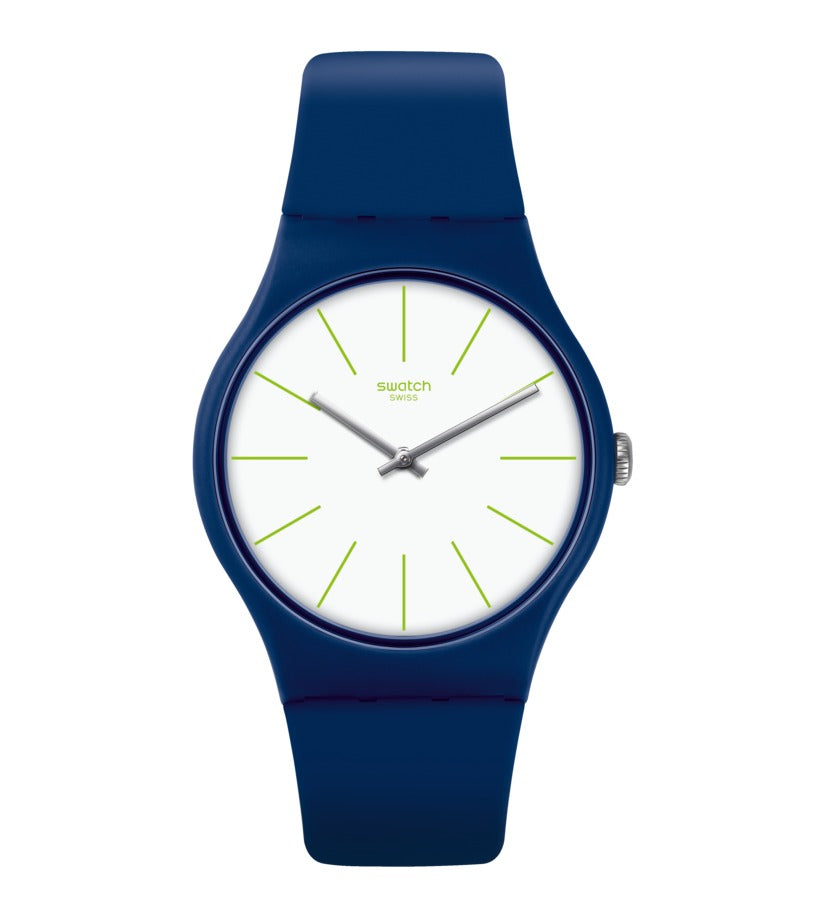 SUON127 Reloj Swatch Bluesounds Unisex Correa Caucho Azul