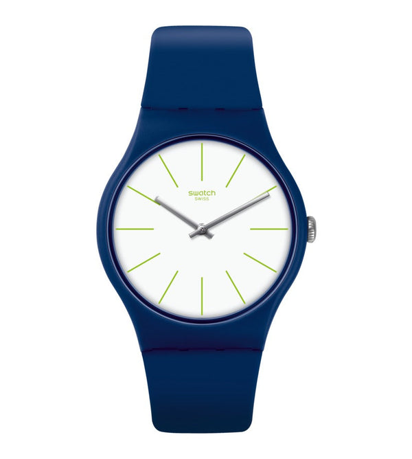 SUON127 Reloj Swatch Bluesounds Unisex Correa Caucho Azul