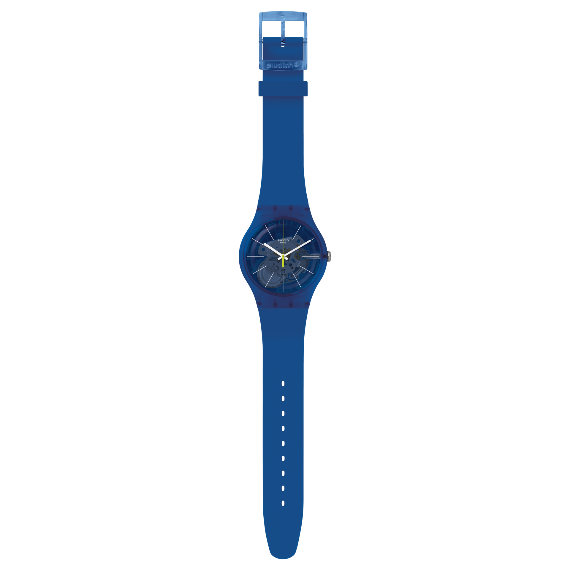 SUON142 Swatch Blue Sirup de hombre pulsera de resina