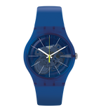 SUON142 Swatch Blue Sirup de hombre pulsera de resina