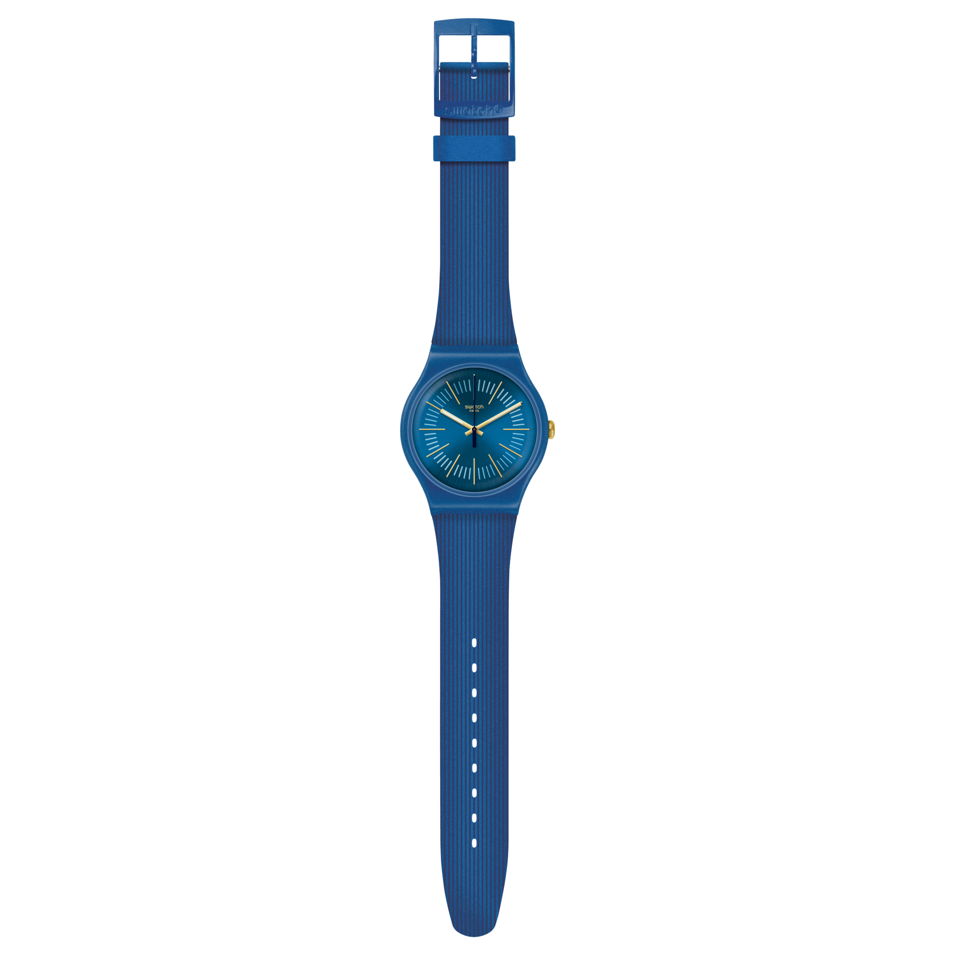 SUON143 Swatch Cyderalblue unisex pulsera de resina