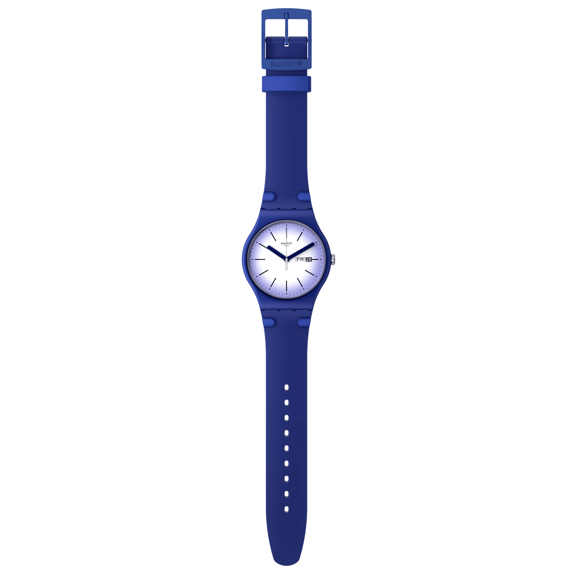 SUON716 Reloj Swatch Violet Verbena de caballero banda de resina - Resina Azul