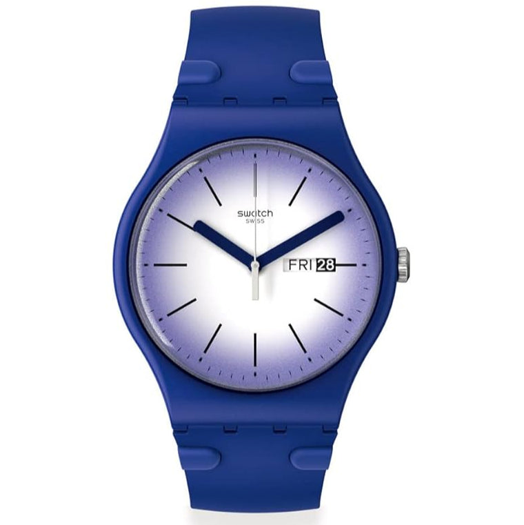 SUON716 Reloj Swatch Violet Verbena de caballero banda de resina - Resina Azul