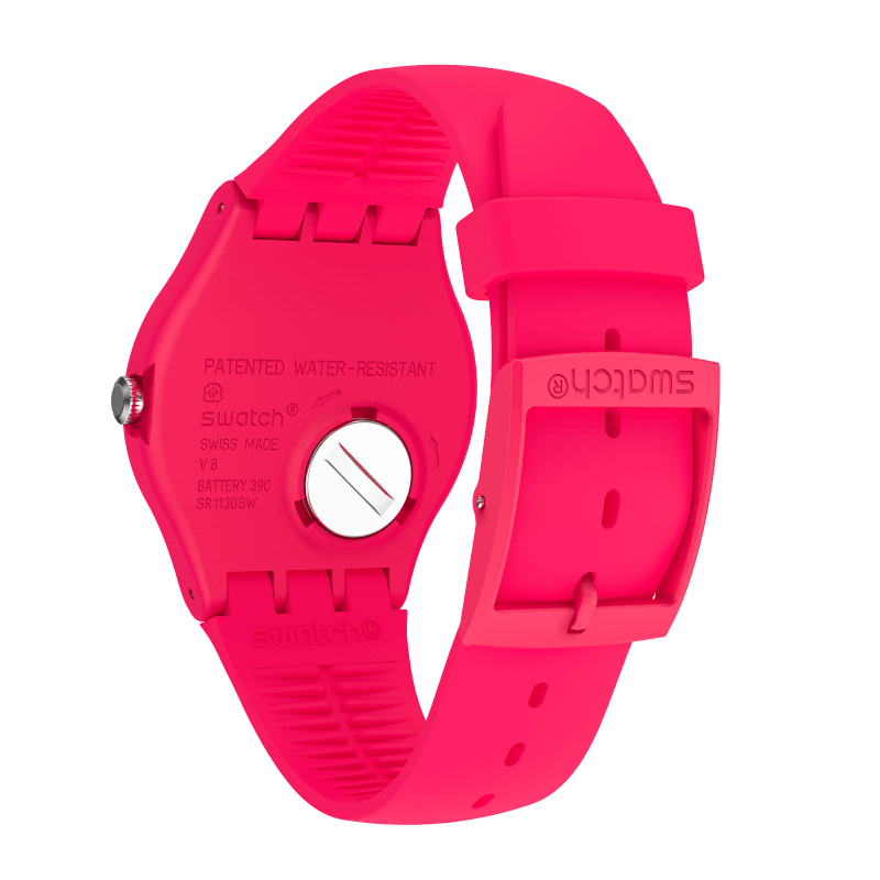 SUOR704 Reloj Swatch Rubine Rebel de dama pulsera de caucho - Resina Rojo