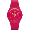 SUOR704 Reloj Swatch Rubine Rebel de dama pulsera de caucho