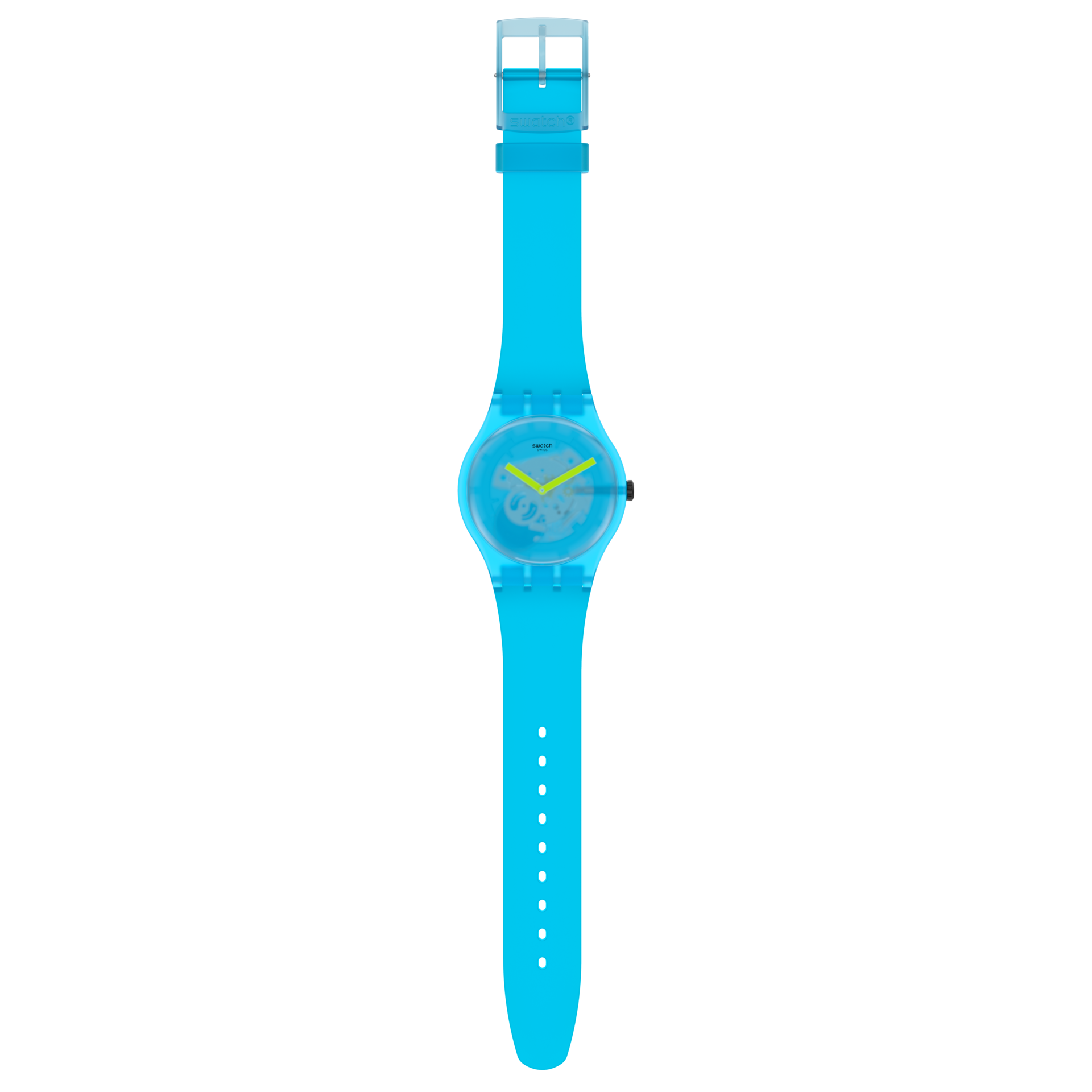 SUOS112 Swatch Ocean blur de dama correa de resina