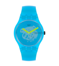 SUOS112 Swatch Ocean blur de dama correa de resina