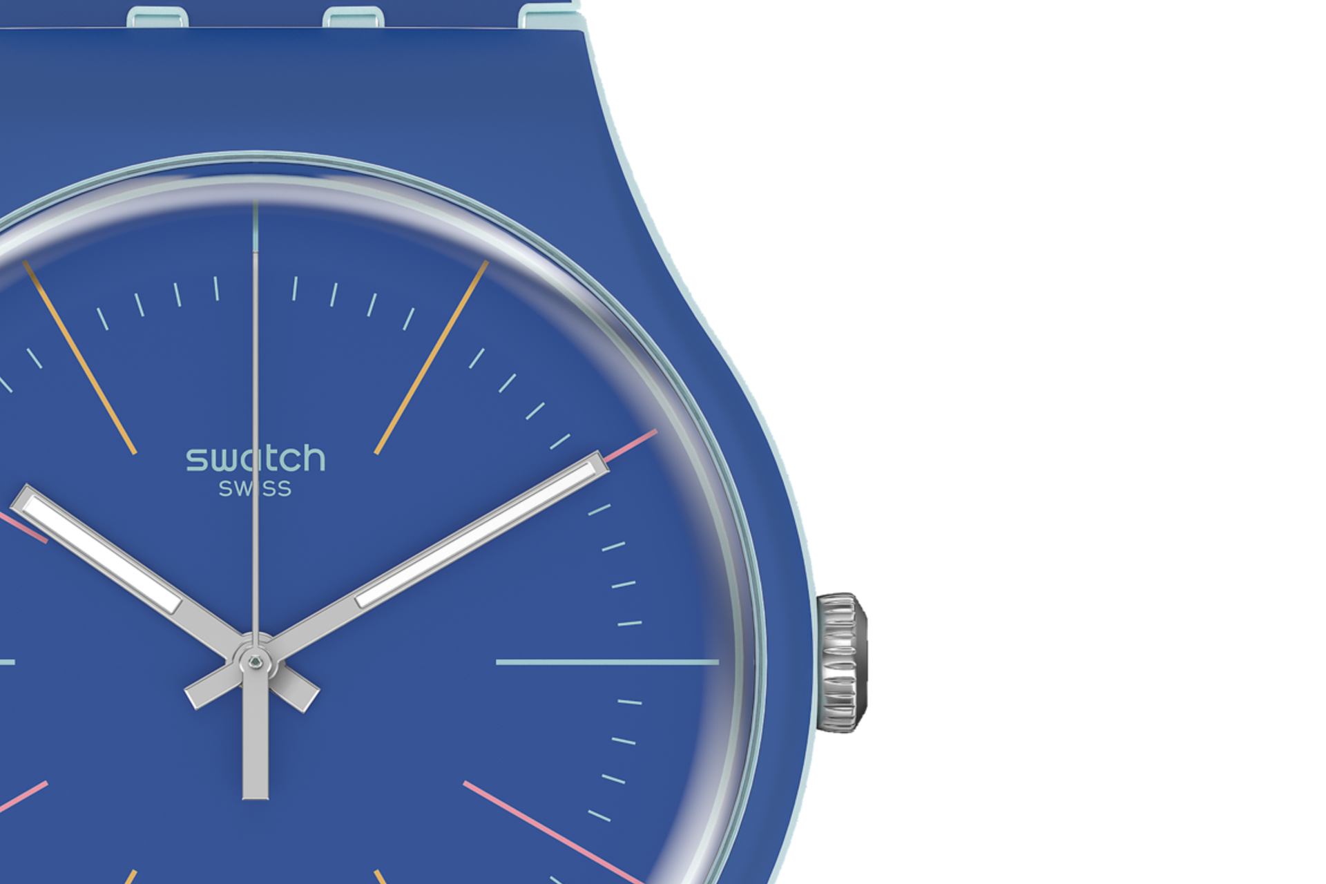 SUOS403 Swatch Blue Layered unisex pulsera de caucho