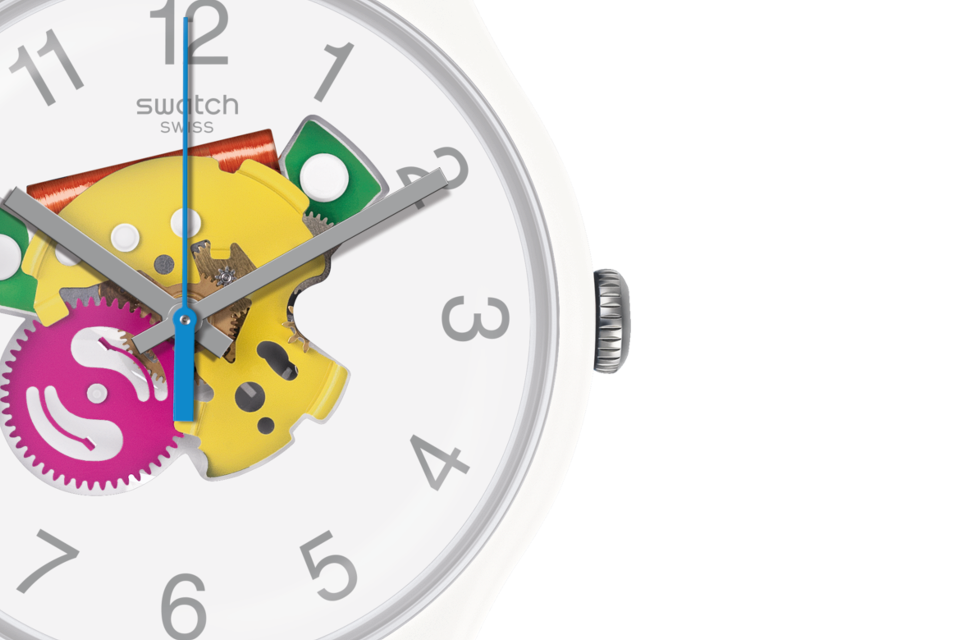 SUOW148 Reloj Swatch Candinette Unisex Silicona Blanco
