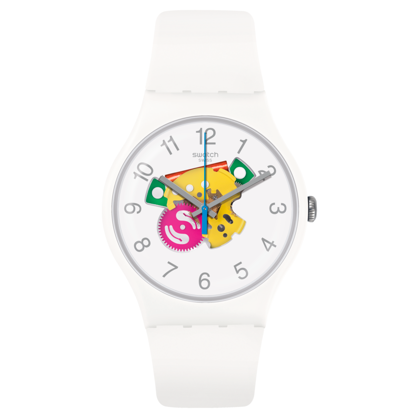 SUOW148 Reloj Swatch Candinette Unisex Silicona Blanco
