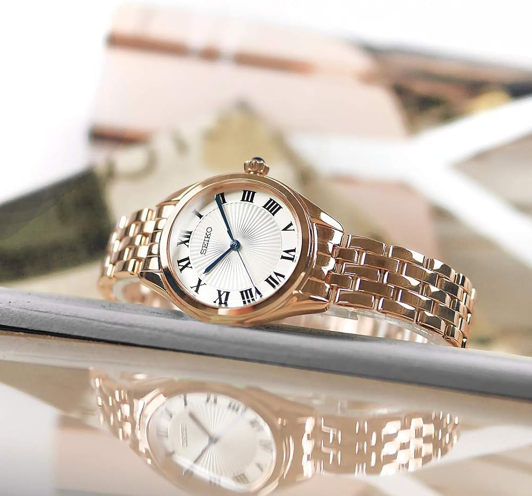 SUR332P1 Reloj Seiko Classic Mujer Acero Oro Rosa