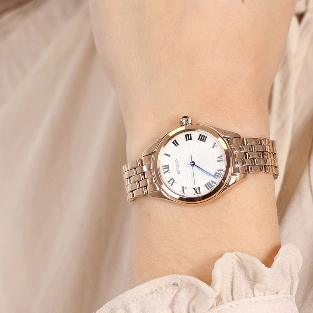SUR332P1 Reloj Seiko Classic Mujer Acero Oro Rosa