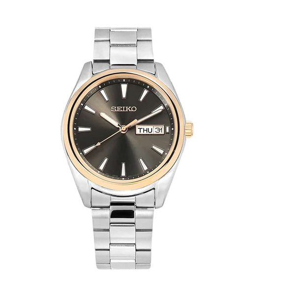 SUR344P1 Reloj Seiko Essentials Hombre Acero Bicolor Esfera Gris