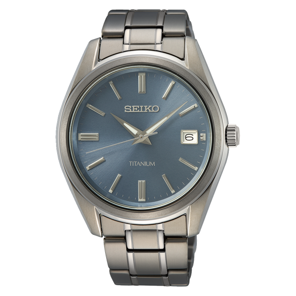SUR371P1 Reloj Seiko Essentials Hombre Pulsera Titanio Esfera Azul