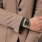 SUR377P1 Reloj Seiko Titanium Hombre Pulsera Bicolor Verde