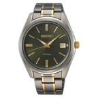 SUR377P1 Reloj Seiko Titanium Hombre Pulsera Bicolor Verde