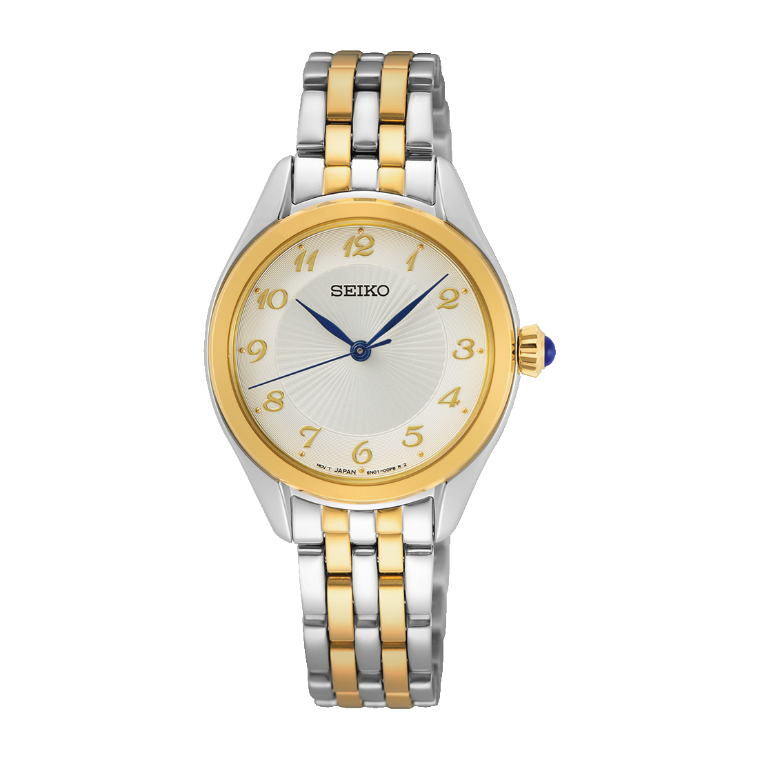 SUR380P1 Reloj Seiko Essentials Mujer Acero Bicolor Esfera Blanca