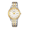SUR410P1 Reloj Seiko Clásico Análogo para Mujer con Brazalete de Metal - Acero Inoxidable Bicolor