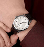 SUR421P1 Reloj Seiko Essentials Hombre Cuero Marrón Esfera Beige