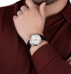 SUR421P1 Reloj Seiko Essentials Hombre Cuero Marrón Esfera Beige