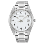 SUR459P1 Reloj Seiko Essentials Hombre Acero Inoxidable Esfera Blanca