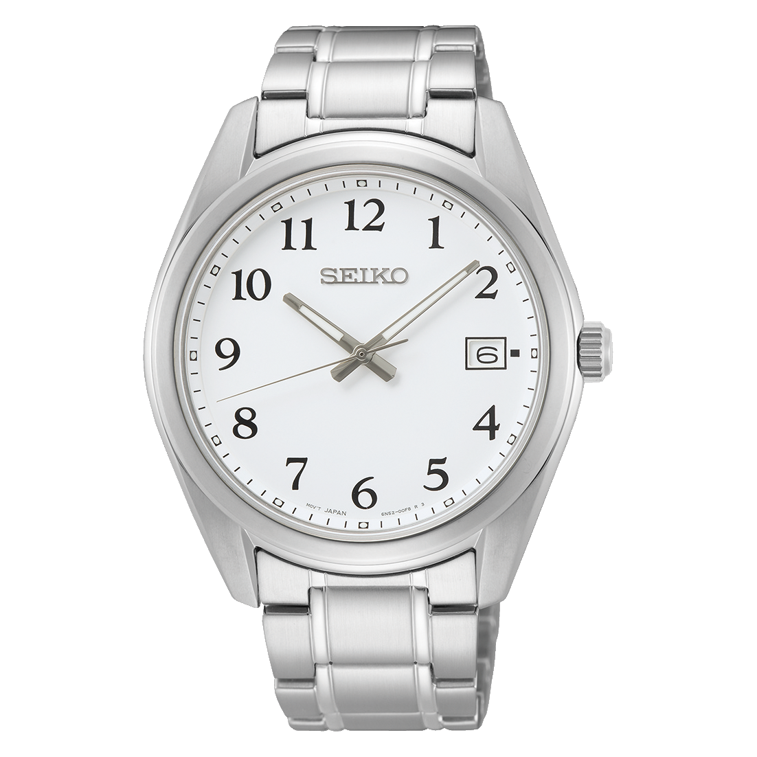 SUR459P1 Reloj Seiko Essentials Hombre Acero Inoxidable Esfera Blanca