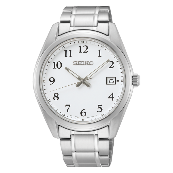 SUR459P1 Reloj Seiko Essentials Hombre Acero Inoxidable Esfera Blanca