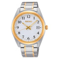 SUR460P1 Reloj Seiko Essentials Hombre Acero Bicolor Oro