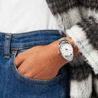 SUR465P1 Reloj Seiko Elegante Mujer Acero Inoxidable Blanco