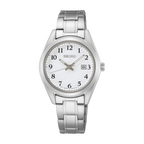 SUR465P1 Reloj Seiko Elegante Mujer Acero Inoxidable Blanco