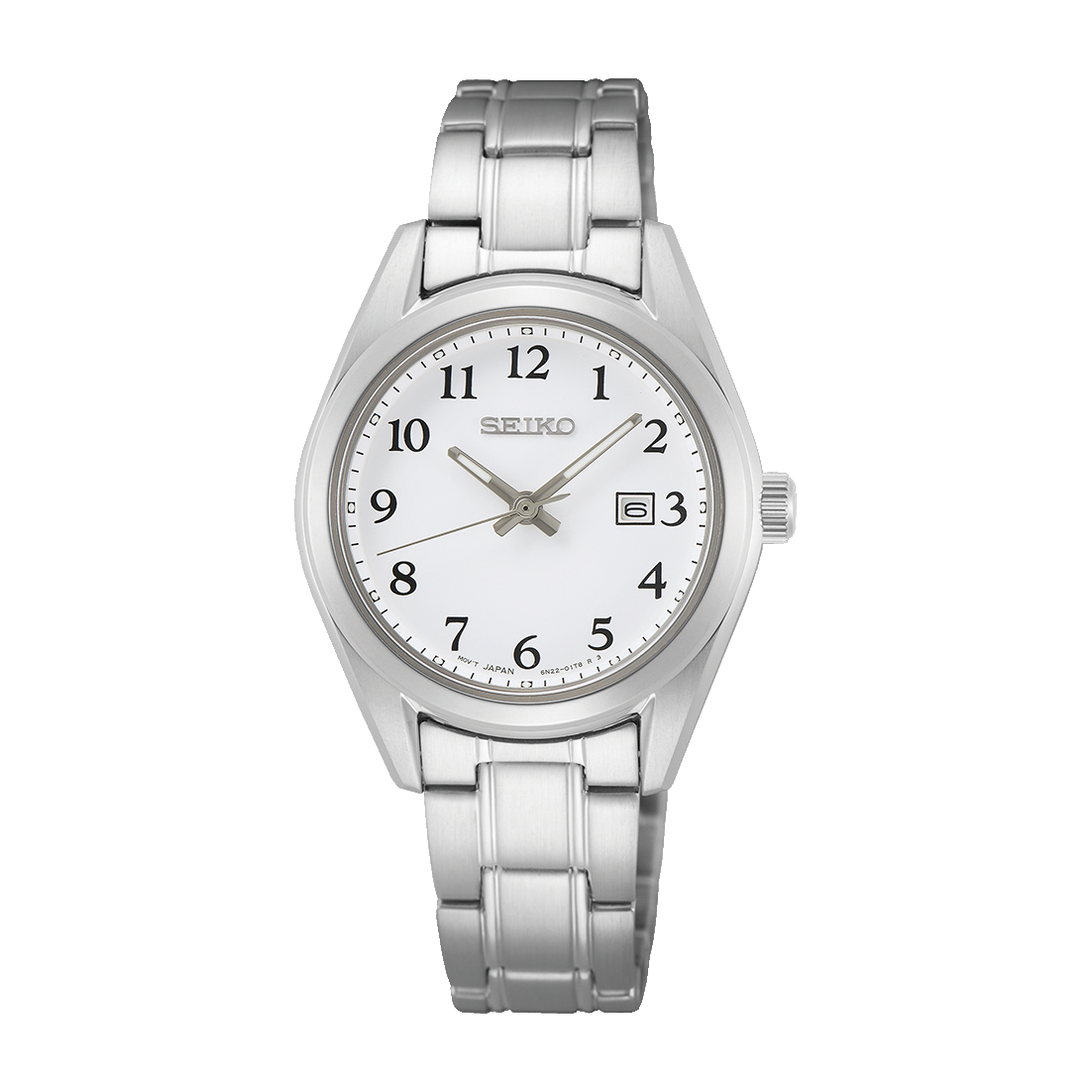 SUR465P1 Reloj Seiko Elegante Mujer Acero Inoxidable Blanco