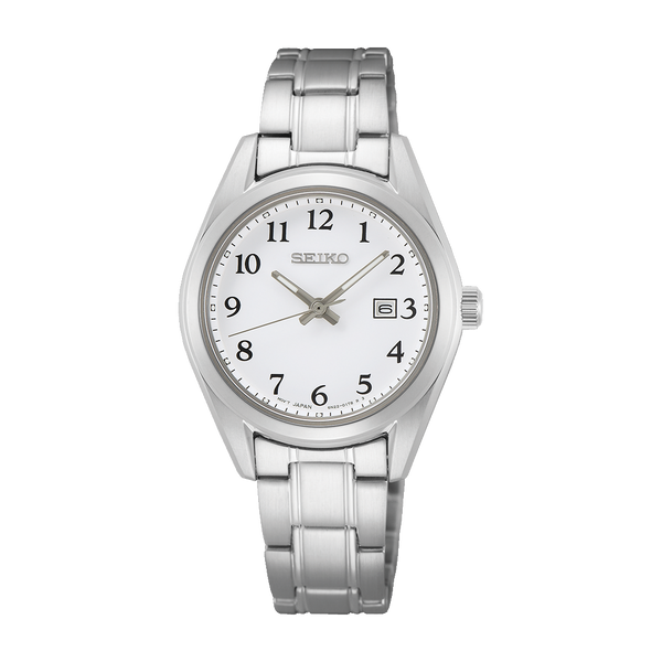 SUR465P1 Reloj Seiko Elegante Mujer Acero Inoxidable Blanco