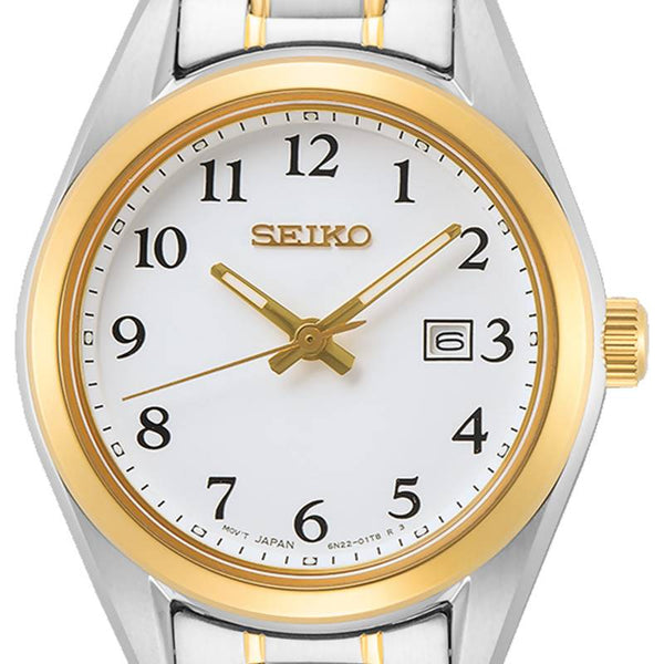 SUR466P1 Reloj Seiko Essentials Mujer Acero Bicolor Esfera Blanca