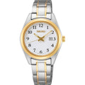 SUR466P1 Reloj Seiko Essentials Mujer Acero Bicolor Esfera Blanca