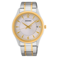 SUR468P1 Reloj Seiko Essentials Hombre Acero Inoxidable Plata Dorado