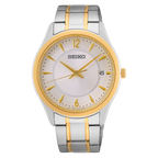 SUR468P1 Reloj Seiko Essentials Hombre Acero Inoxidable Plata Dorado