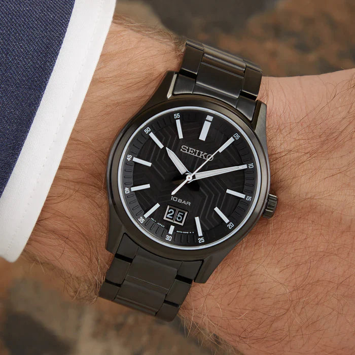 SUR515P1 Reloj Seiko Essentials Hombre Acero Negro