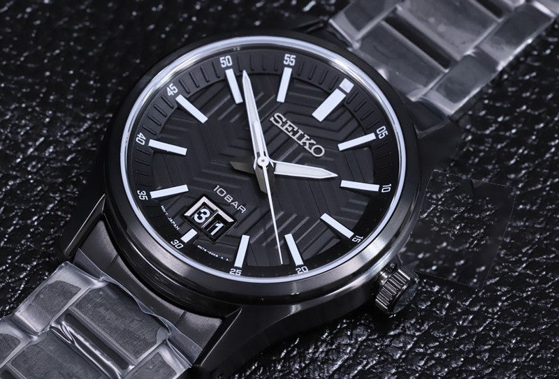 SUR515P1 Reloj Seiko Essentials Hombre Acero Negro